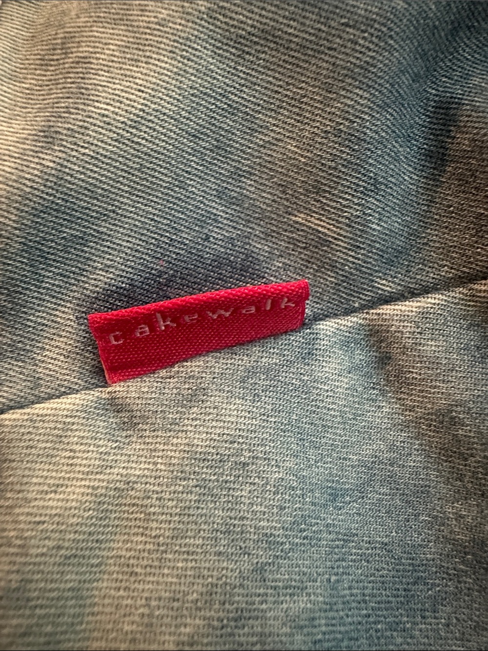 CakeWalk Denim Ruffle Button-Front Skirt - Blue - Picture 9 of 9